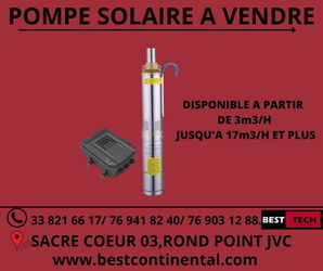 Annonce POMPE SOLAIRES SENEGAL Dakar Sénégal