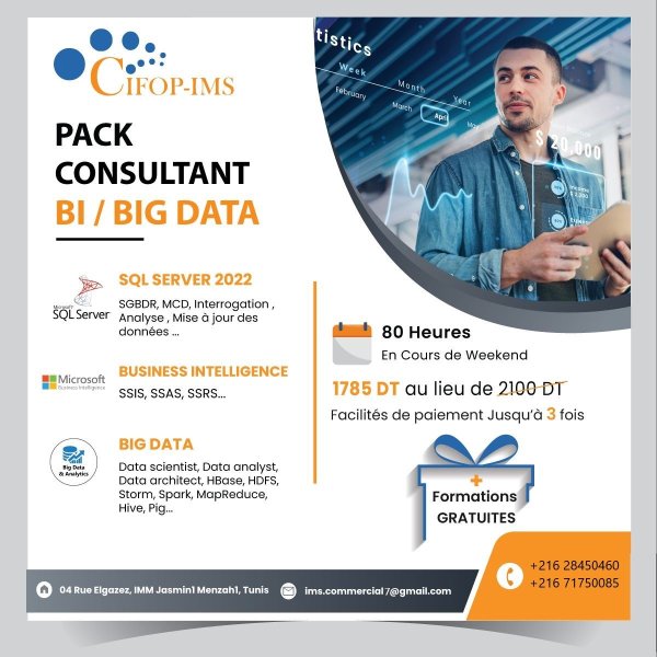 Annonce Pack Formation Bi/Big Data Tunis Tunisie