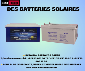 DES BATTERIES SOLAIRES DISPONIBLES Dakar Sénégal