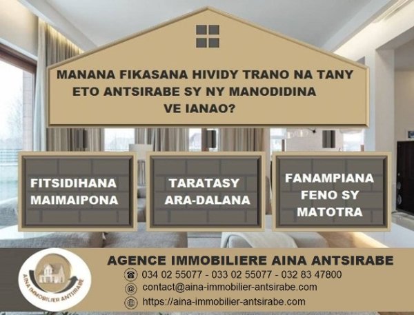 Maison à vendre à Antsirabe / Madagascar