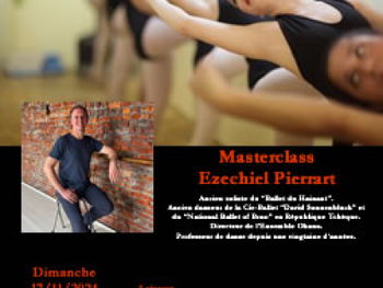 Annonce Masterclass Danse Classique Ezéchiel Pierrart Liège Belgique