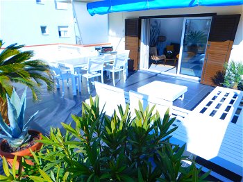 Annonce location A-220 Appartement près plage belle terrasse parking vues mer Salatar Rosas Roses