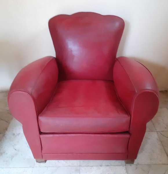 3 fauteuils vintage d'époque Renaix Belgique