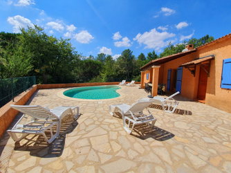 piscine privée avec jacuzzi intégré