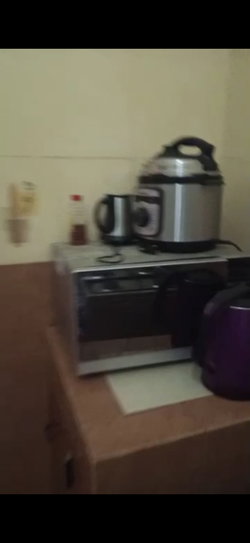 Micro onde et machine à café