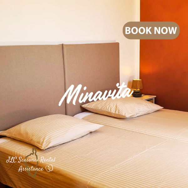 Chambre rez de jardin, lits simples joignables - Minavita