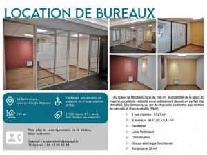 Location bureaux 100m2 Monteux Vaucluse