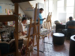 Atelier de peinture a l'huile et icône, Ateliers des Arts Sacrés