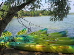 Canoë sur le lac