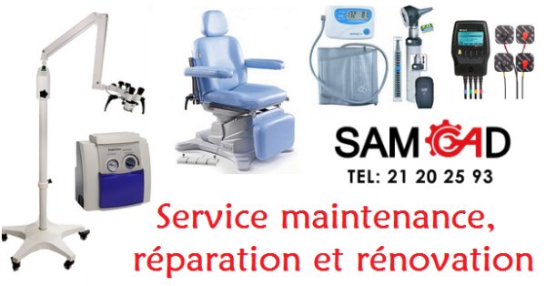 Réparation matériel médical équipement cabinet Nabeul Tunisie