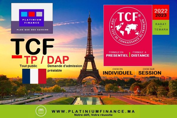 PREPARATION Individuelle TCF TP – ou Tout Public France – CANADA Rabat
