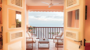 terrase vue mer des caraïbes