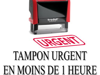 Tampon personnalisé en 1 heure.