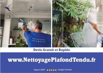 Nettoyage Plafond Tendu Brillant Mat Satiné Lausanne Suisse