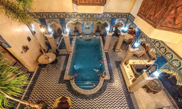 Vente beau Riad conservant Marocain traditionnel Marrakech