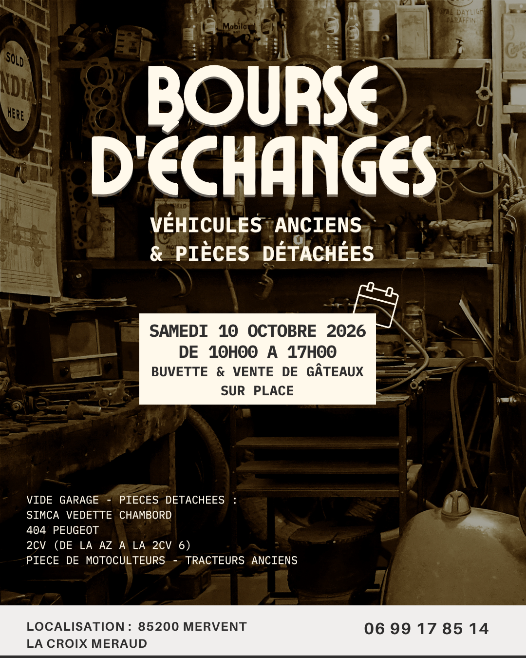 BOURSE D'ECHANGES - VIDE GARAGE