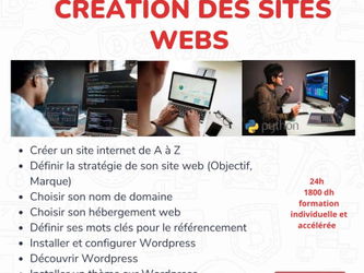 FORMATION Création des sites web Kenitra Rabat Maroc