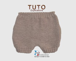 Brassière, béguin et bloomer tuto tricot bébé