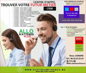 METIER CENTRE D’APPEL – OPTION Présentiel Distanciel Rabat Maroc