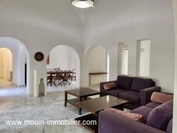 Villa de plein pieds à louer à hammamet