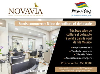 Annonce fonds commerce beau salon coiffure beauté dans nord l&#039;île Maurice Baie
