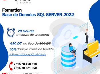 Annonce Formation SQL Server 2022 L&#039;Ariana Tunisie