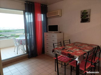 Annonce location Coquet STUDIO CABINE face Mer direct Plage Canet-en-Roussillon