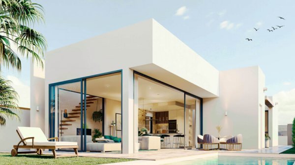 Vente Villa moderne parking parcelle 400m plage Mar Cristal Espagne