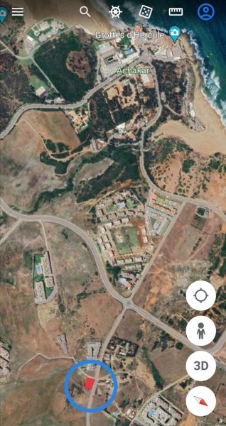 Vente Achat terrain Achakar Surface 779 m² Tanger Maroc