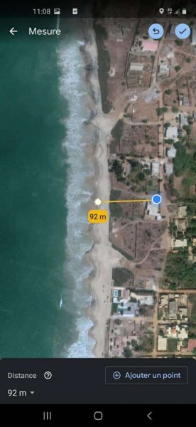 Vente Terrain 300m2 2e position mer guereo Saly Portudal Sénégal