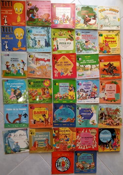 Livre-disques de Walt Disney et autres