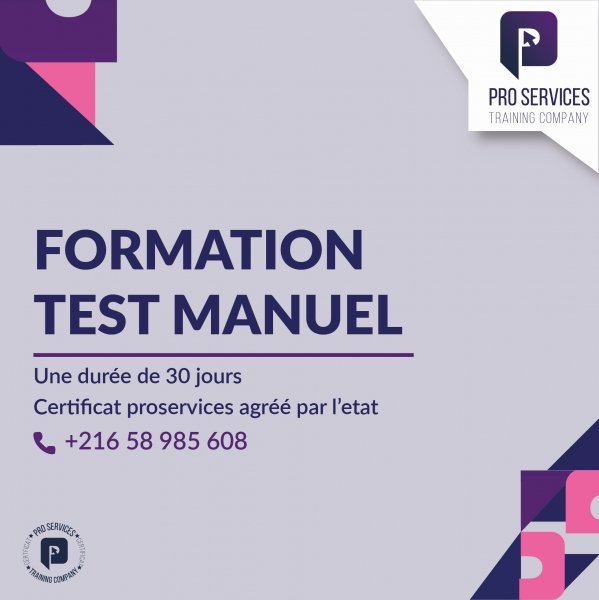 Formation Test Manuel L'Ariana Tunisie