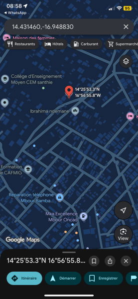 terrain 300 mètres carrés  à vendre à Mbour