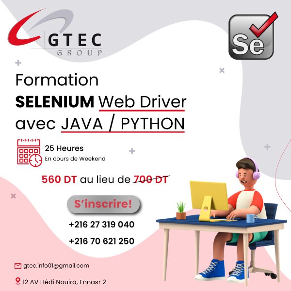 Formation Selenium WebDriver Tunis Tunisie