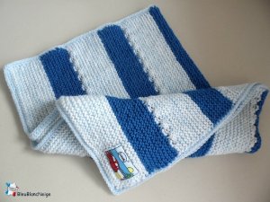 Couverture bebe tricotee main laine bb fait main Abeilhan Hérault