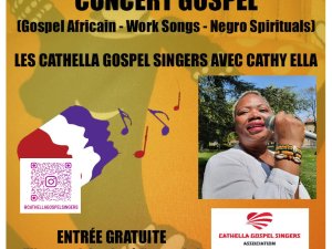 Annonce concert gospel gratuit des &quot;cathella gospel singers&quot; aubagne