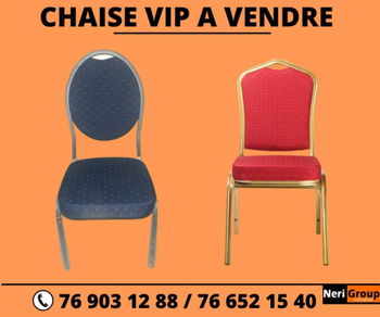 CHAISES VIP BLEUES ROUGES Dakar Sénégal