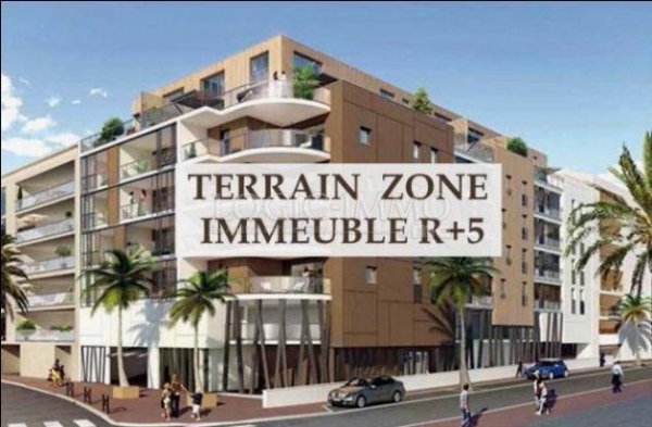 Vente Terrain zone immeuble 2 façades centre v Marrakech Maroc