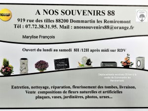 Annonce entretien fleurissements des tombe Dommartin-lès-Remiremont