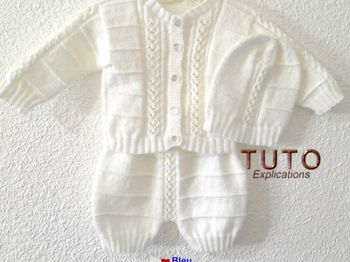patron tuto tricot bb modèle layette bébé à tricoter