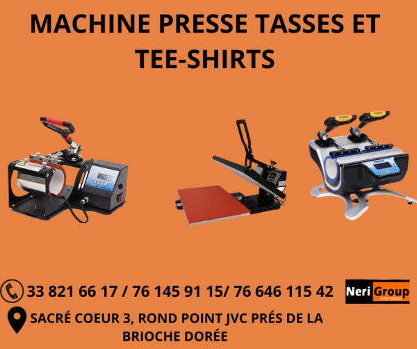 MACHINES PRESSE TASSES TEE-SHIRTS Dakar Sénégal