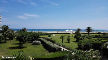 Annonce location Coquet STUDIO CABINE face Mer direct Plage Canet-en-Roussillon