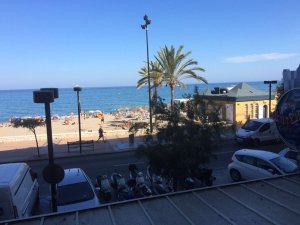 Location Fuengirola plage vue 180&amp;deg mer Marbella Espagne