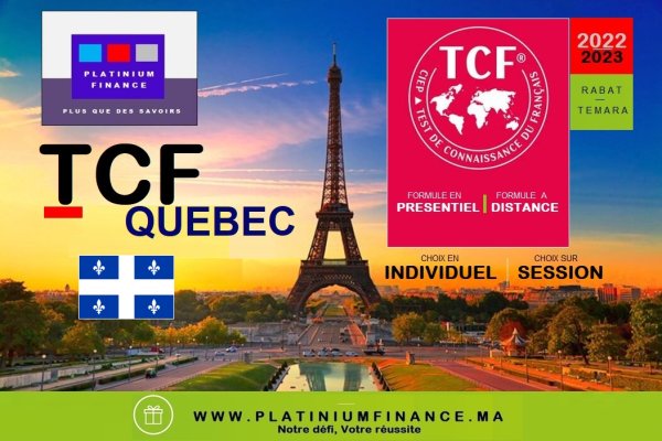PREPARATION Individuelle TCF Québec ou TCF  QC – QUÉBEC CANADA Rabat