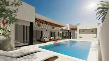 Vente VILLA U PISCINE PRIVÉE À HOUMT SOUK DJERBA RÉF Tunisie