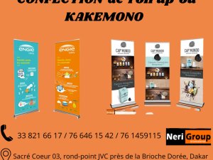 CONFECTION ROLl&#039;UP KAKEMONO DAKAR Sénégal