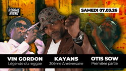 CONCERT REGGAE:  KAYANS+ VIN GORDON