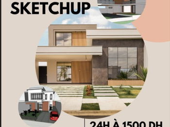 Formation sketchup batiments Kenitra Rabat Maroc