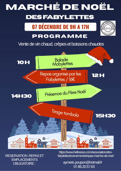 Flyer marché de Noël