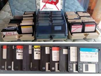 Box PC et disquettes